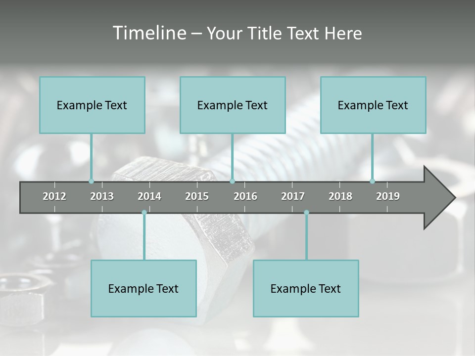 Chrome Background Work PowerPoint Template
