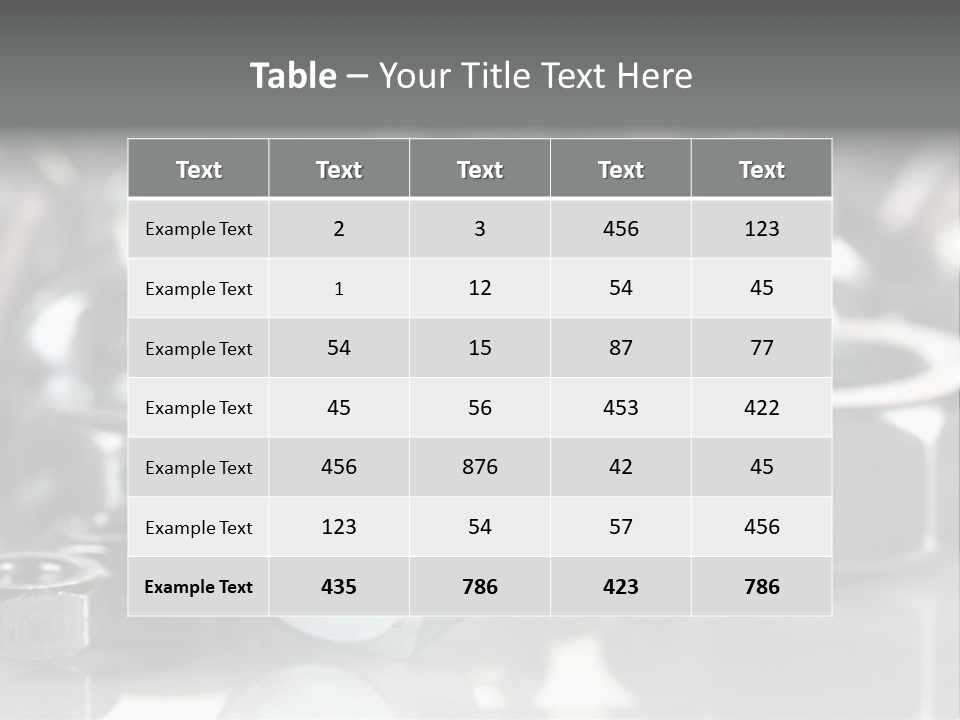 Chrome Background Work PowerPoint Template