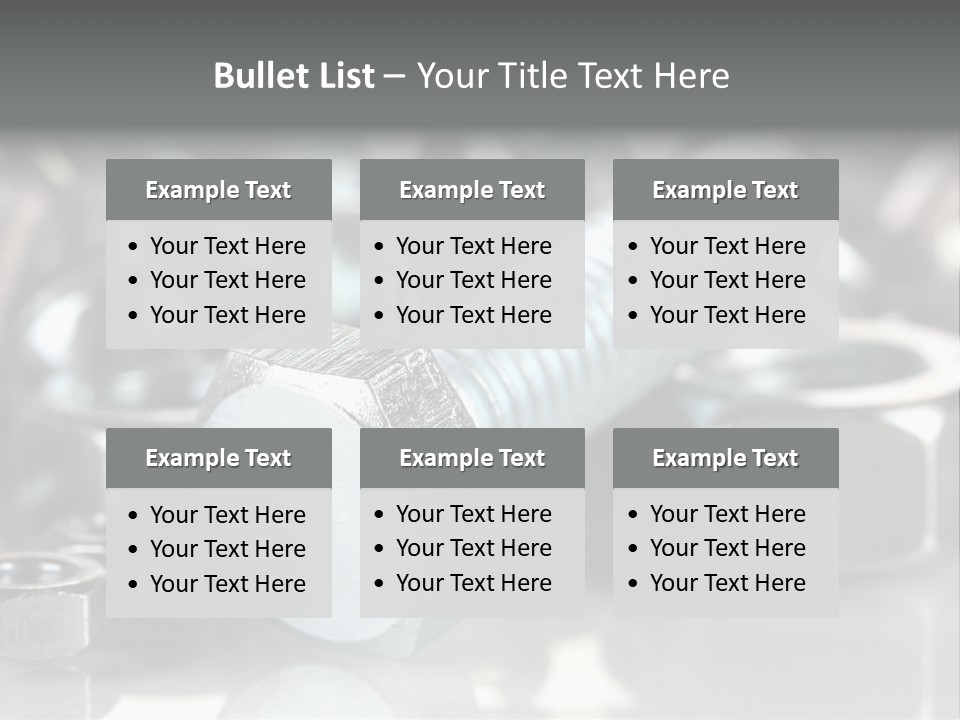 Chrome Background Work PowerPoint Template