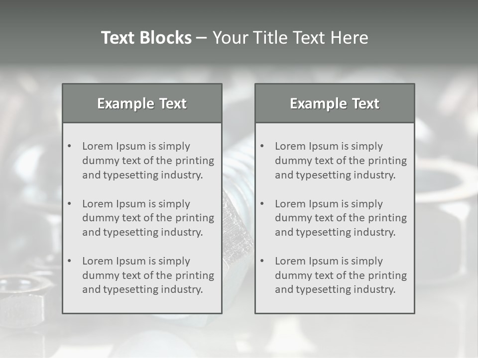 Chrome Background Work PowerPoint Template