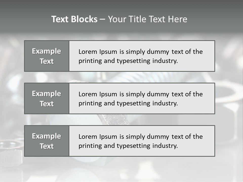 Chrome Background Work PowerPoint Template
