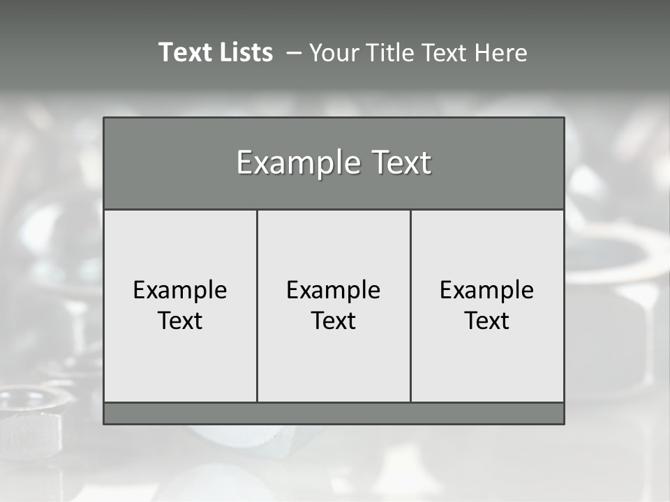 Chrome Background Work PowerPoint Template