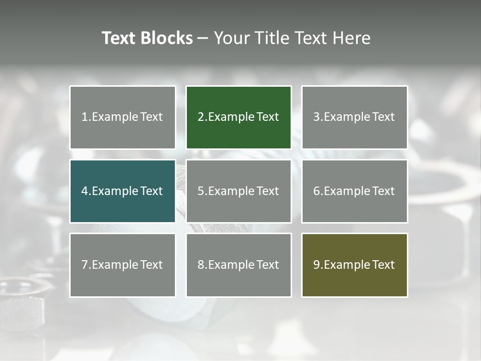 Chrome Background Work PowerPoint Template