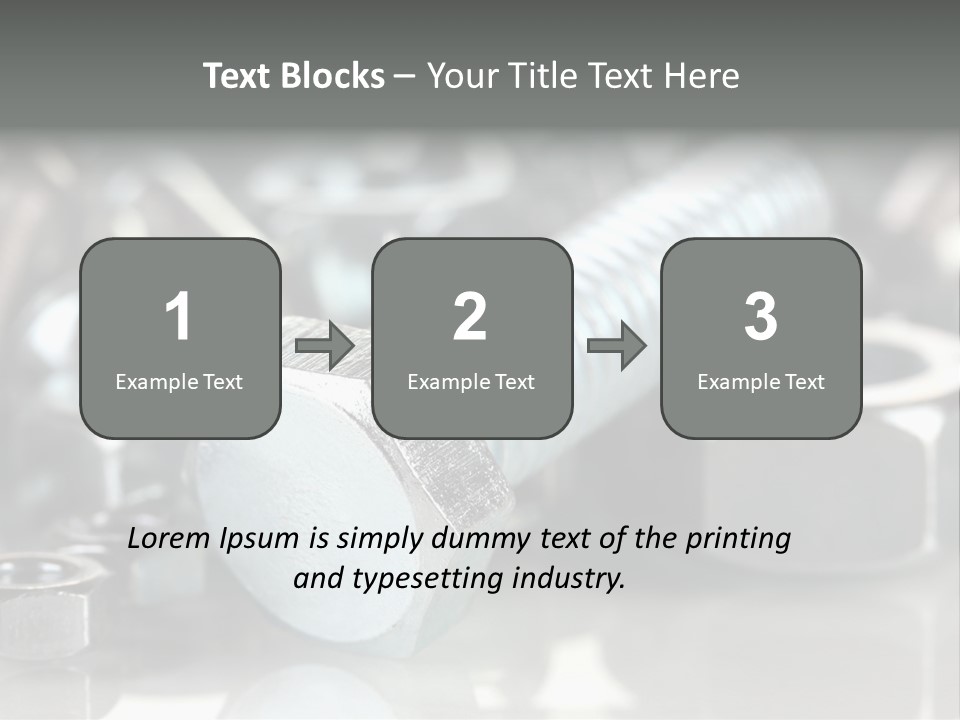 Chrome Background Work PowerPoint Template