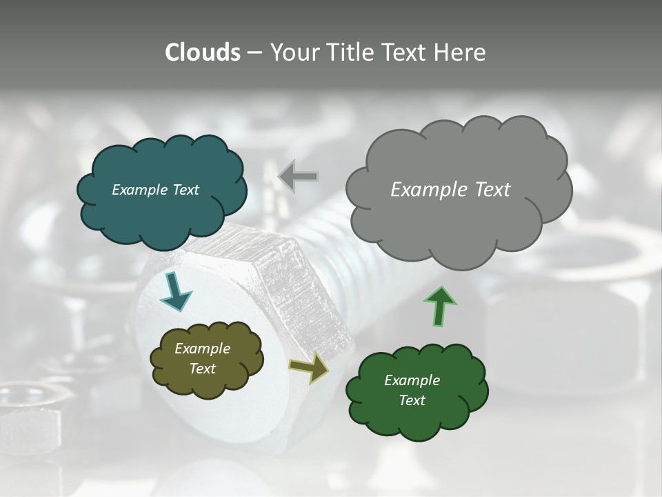 Chrome Background Work PowerPoint Template