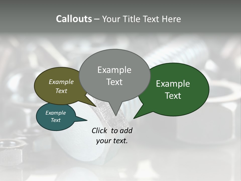 Chrome Background Work PowerPoint Template