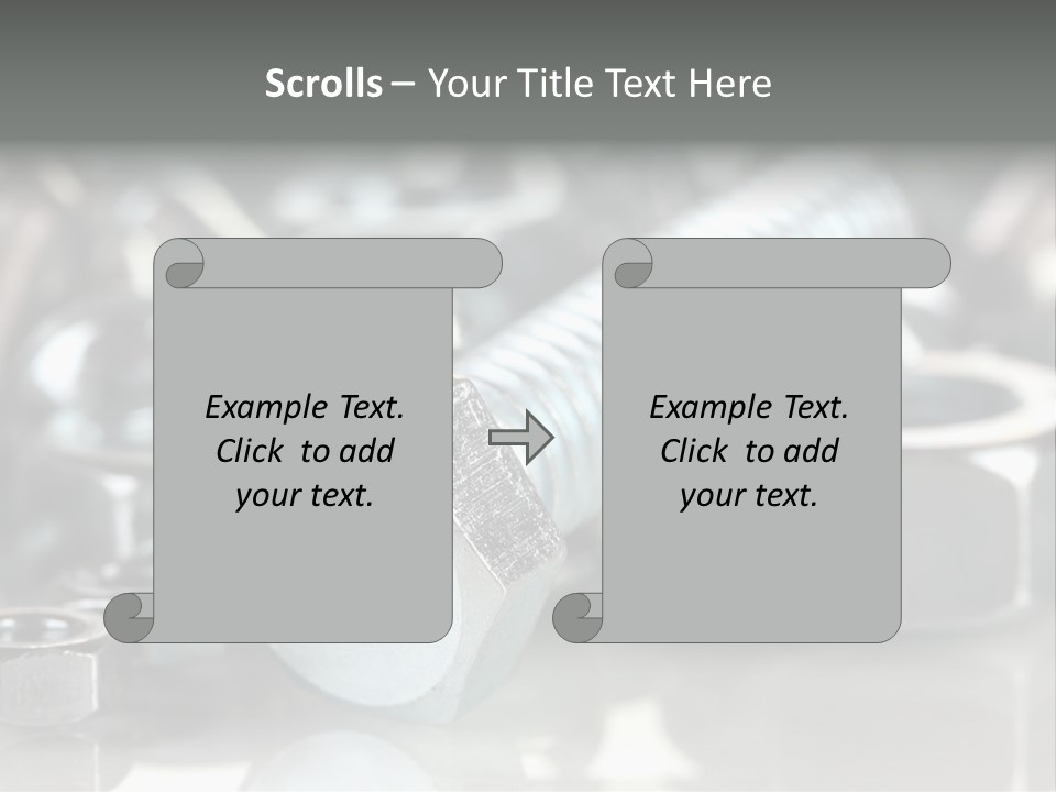 Chrome Background Work PowerPoint Template