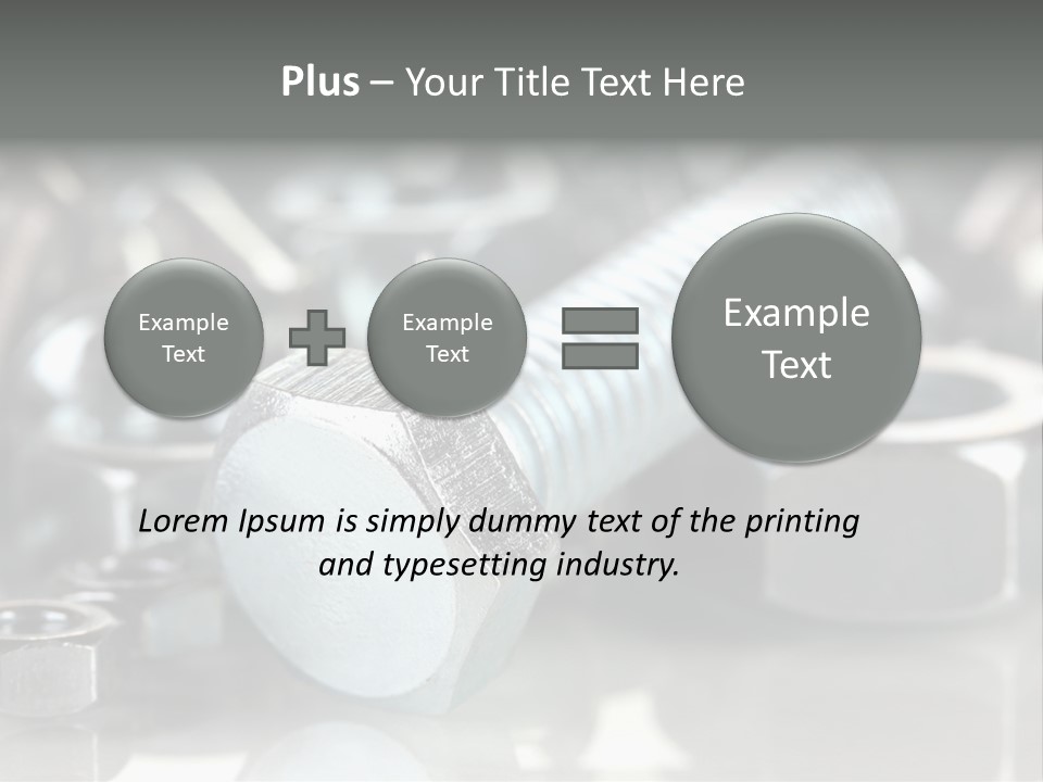 Chrome Background Work PowerPoint Template