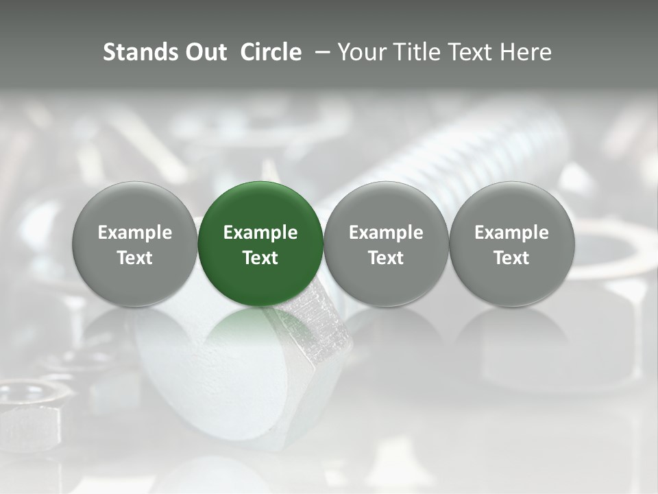 Chrome Background Work PowerPoint Template