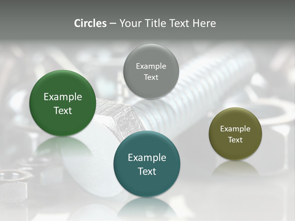 Chrome Background Work PowerPoint Template