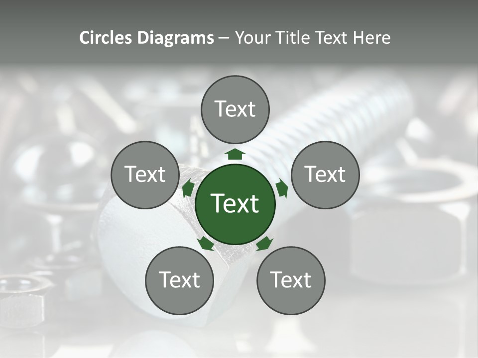 Chrome Background Work PowerPoint Template