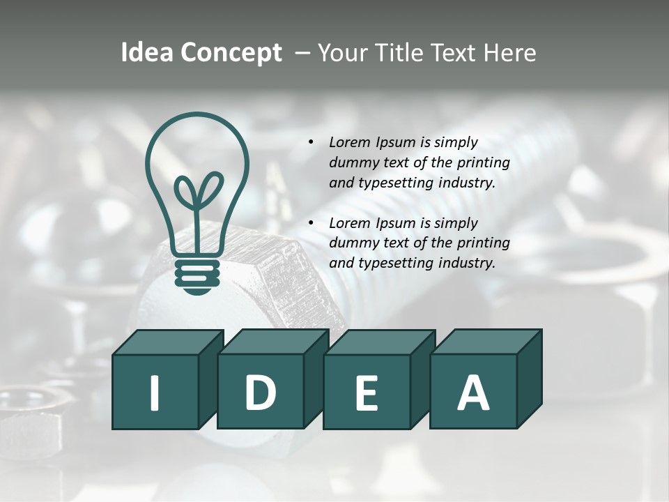 Chrome Background Work PowerPoint Template