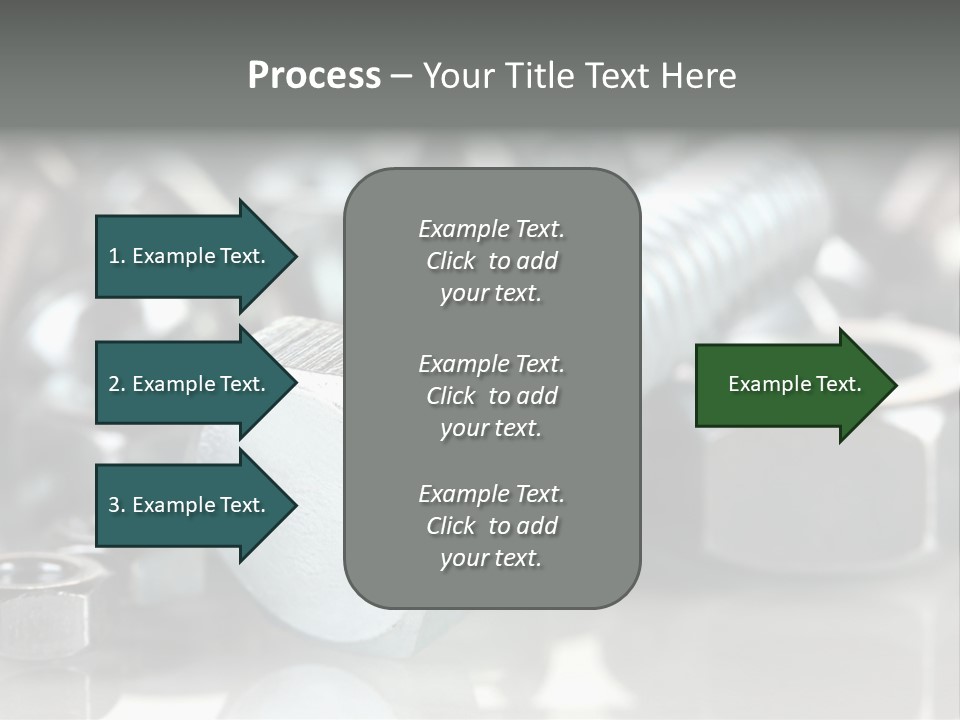 Chrome Background Work PowerPoint Template