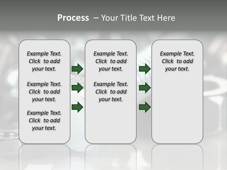 Chrome Background Work PowerPoint Template