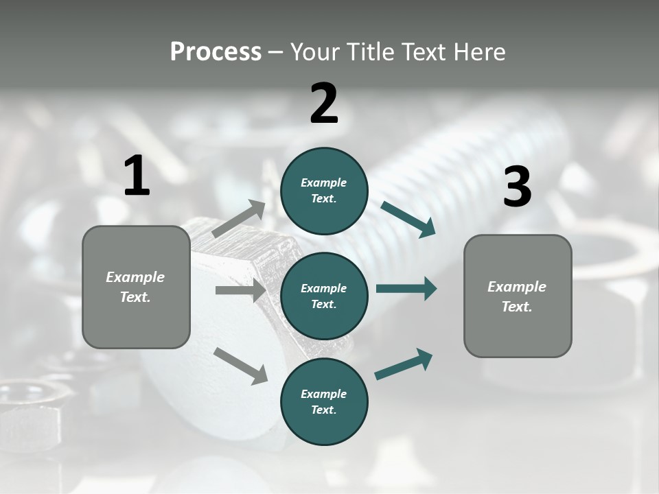 Chrome Background Work PowerPoint Template