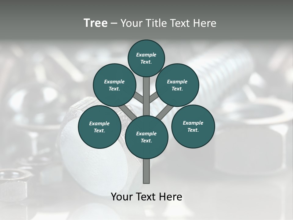 Chrome Background Work PowerPoint Template