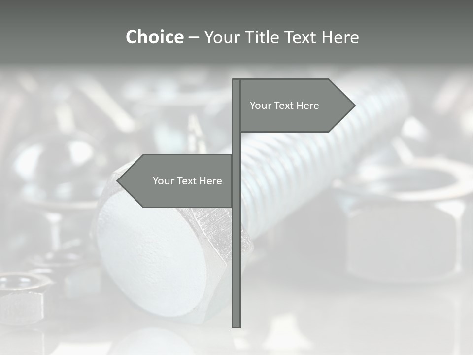 Chrome Background Work PowerPoint Template