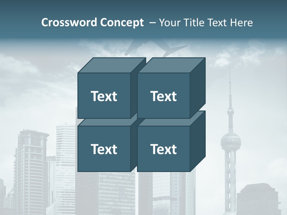 Background Transport Airliner PowerPoint Template