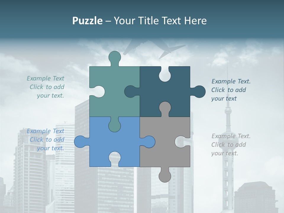 Background Transport Airliner PowerPoint Template