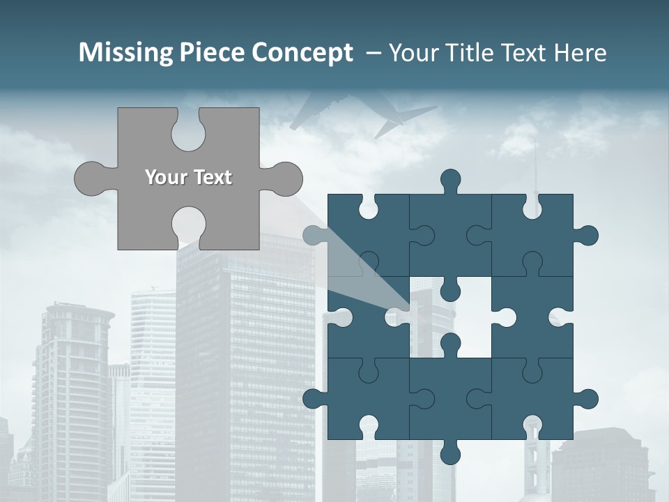 Background Transport Airliner PowerPoint Template