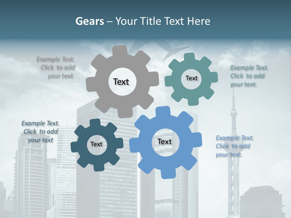 Background Transport Airliner PowerPoint Template