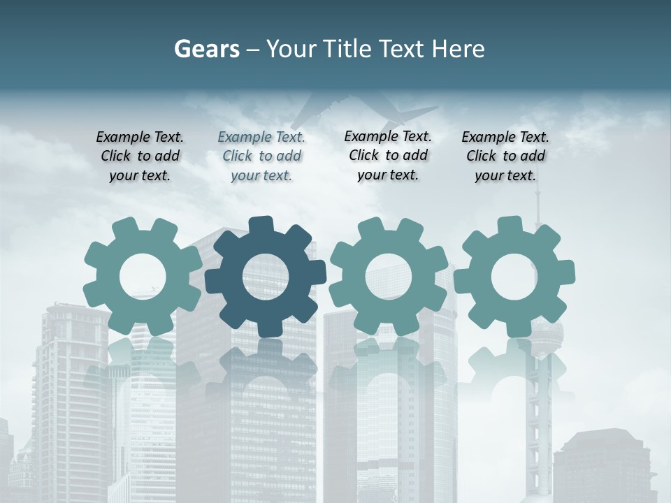 Background Transport Airliner PowerPoint Template