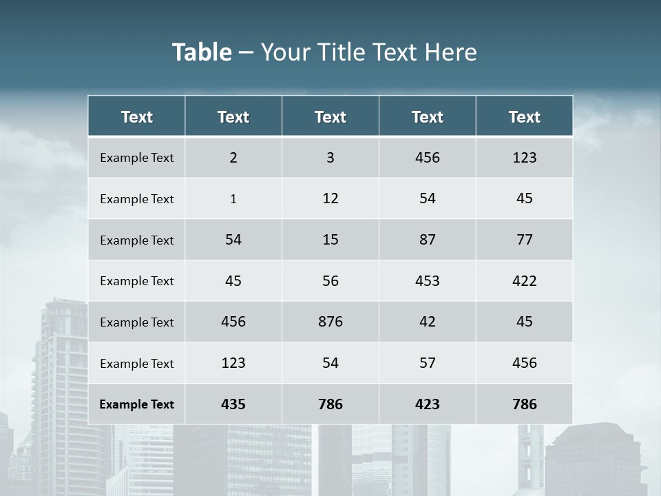 Background Transport Airliner PowerPoint Template
