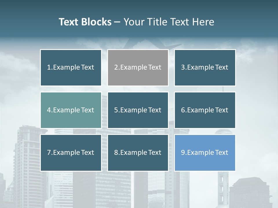 Background Transport Airliner PowerPoint Template