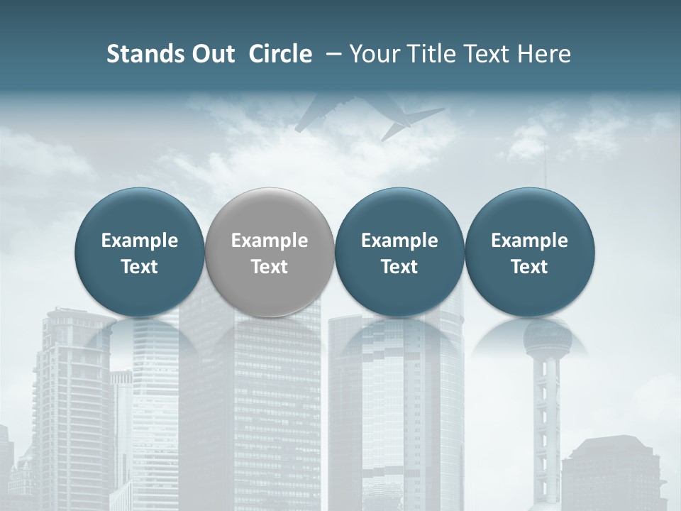 Background Transport Airliner PowerPoint Template