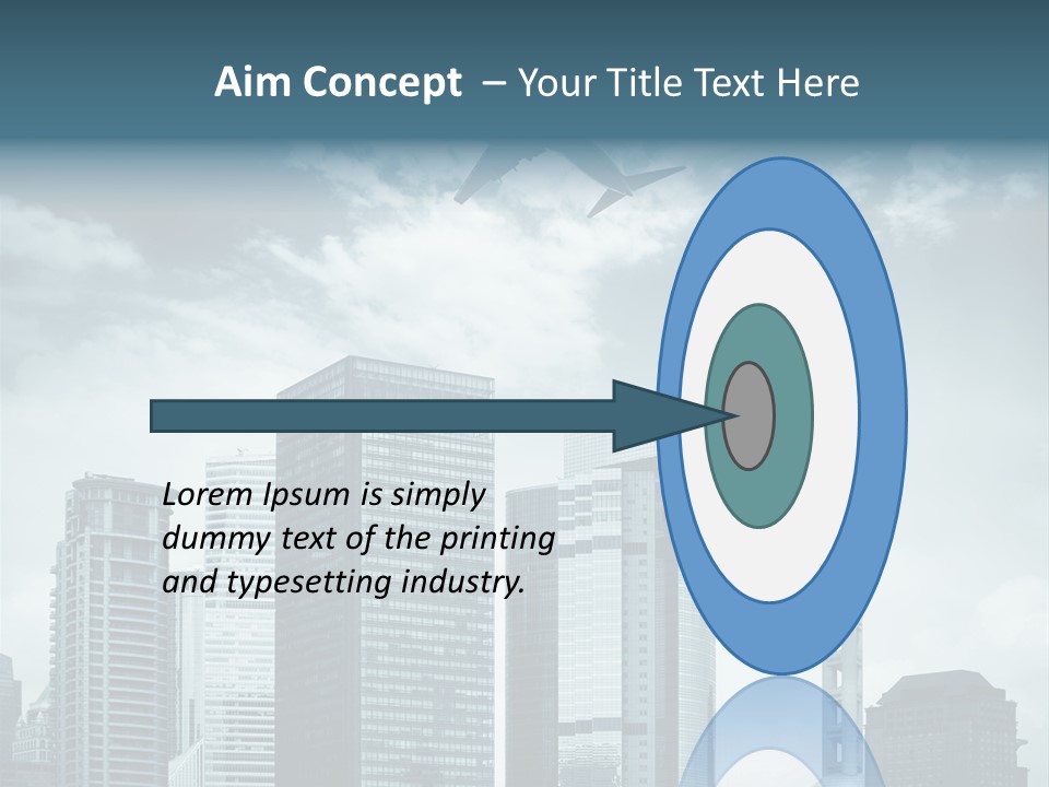 Background Transport Airliner PowerPoint Template