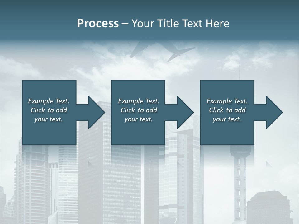 Background Transport Airliner PowerPoint Template