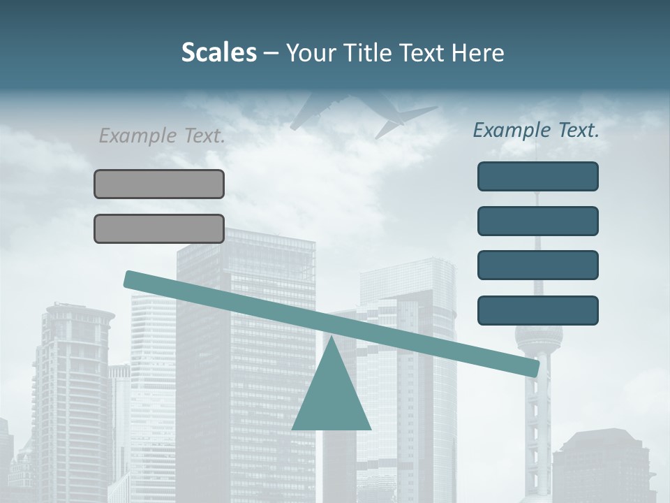 Background Transport Airliner PowerPoint Template