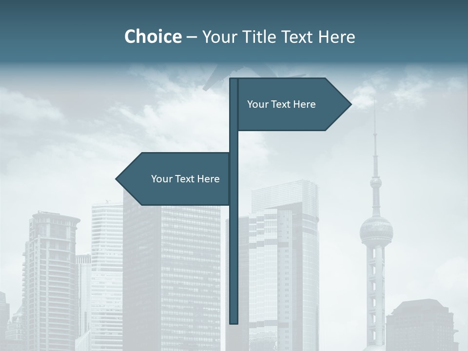 Background Transport Airliner PowerPoint Template