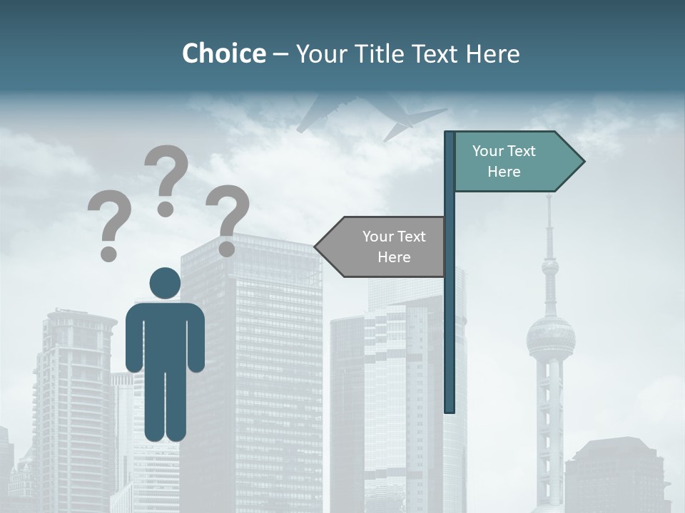 Background Transport Airliner PowerPoint Template