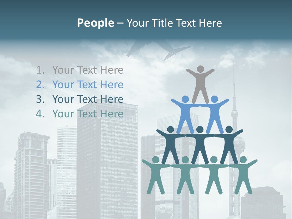 Background Transport Airliner PowerPoint Template