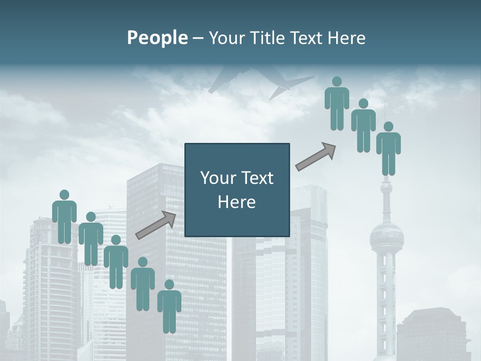 Background Transport Airliner PowerPoint Template