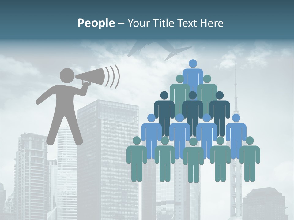 Background Transport Airliner PowerPoint Template