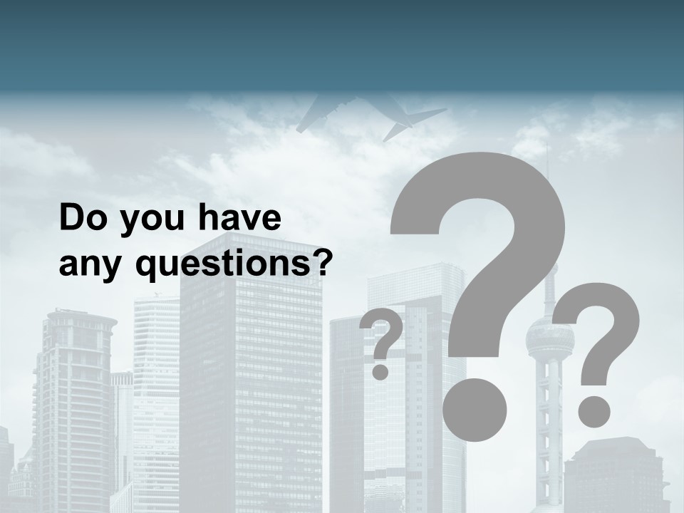 Background Transport Airliner PowerPoint Template