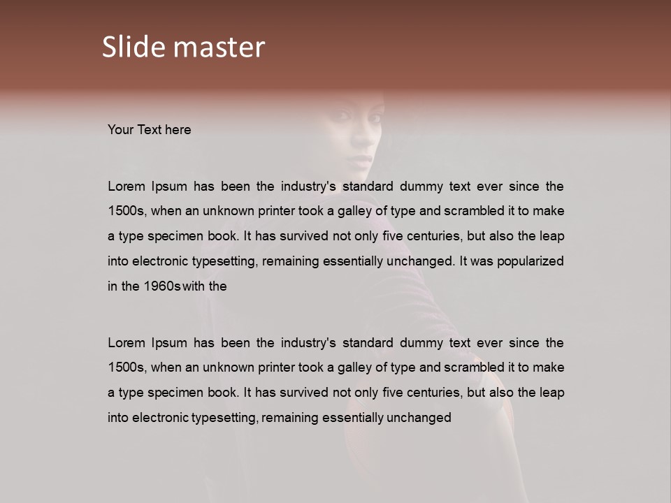 Basketball Player Teenage Ethnic PowerPoint Template