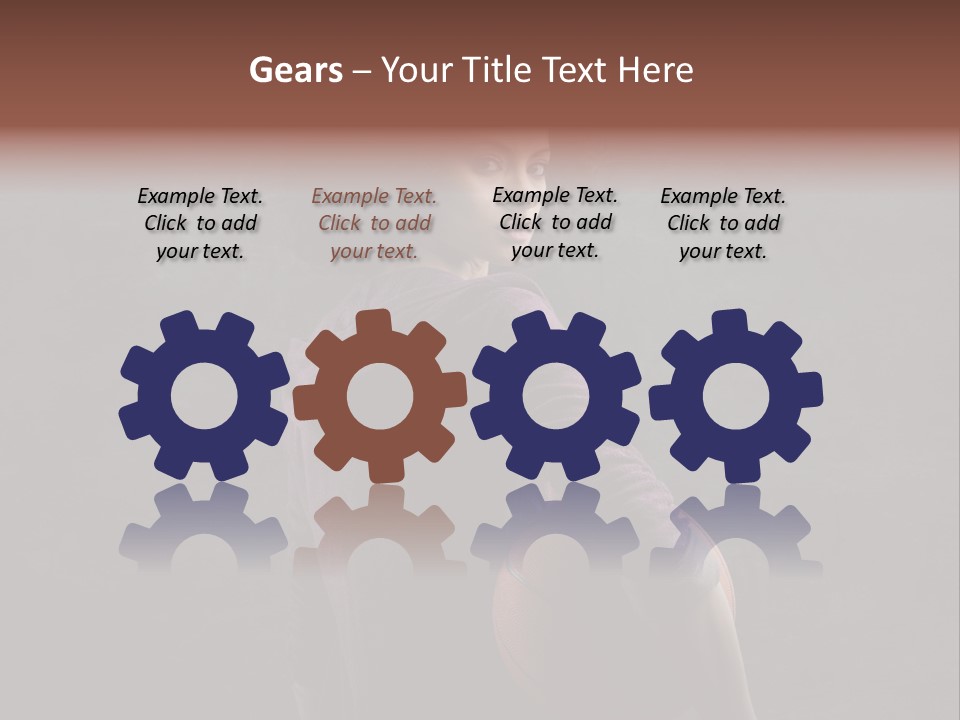 Basketball Player Teenage Ethnic PowerPoint Template