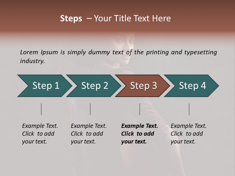 Basketball Player Teenage Ethnic PowerPoint Template