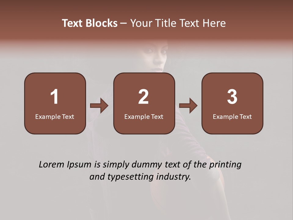 Basketball Player Teenage Ethnic PowerPoint Template