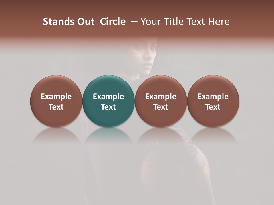 Basketball Player Teenage Ethnic PowerPoint Template