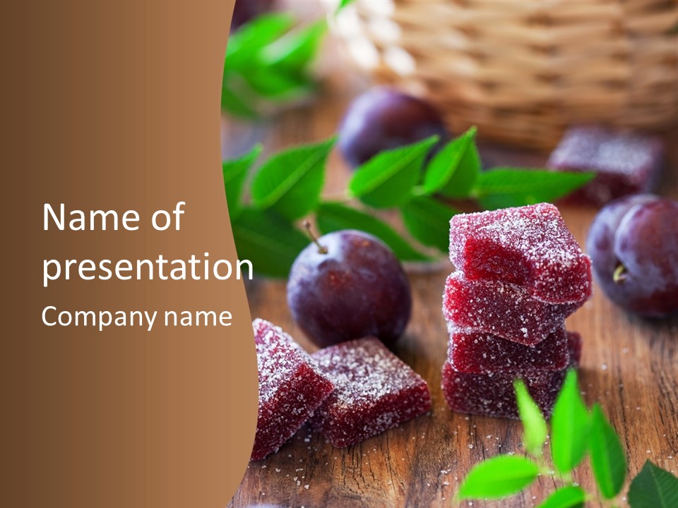 Homemade Gourmet Closeup PowerPoint Template