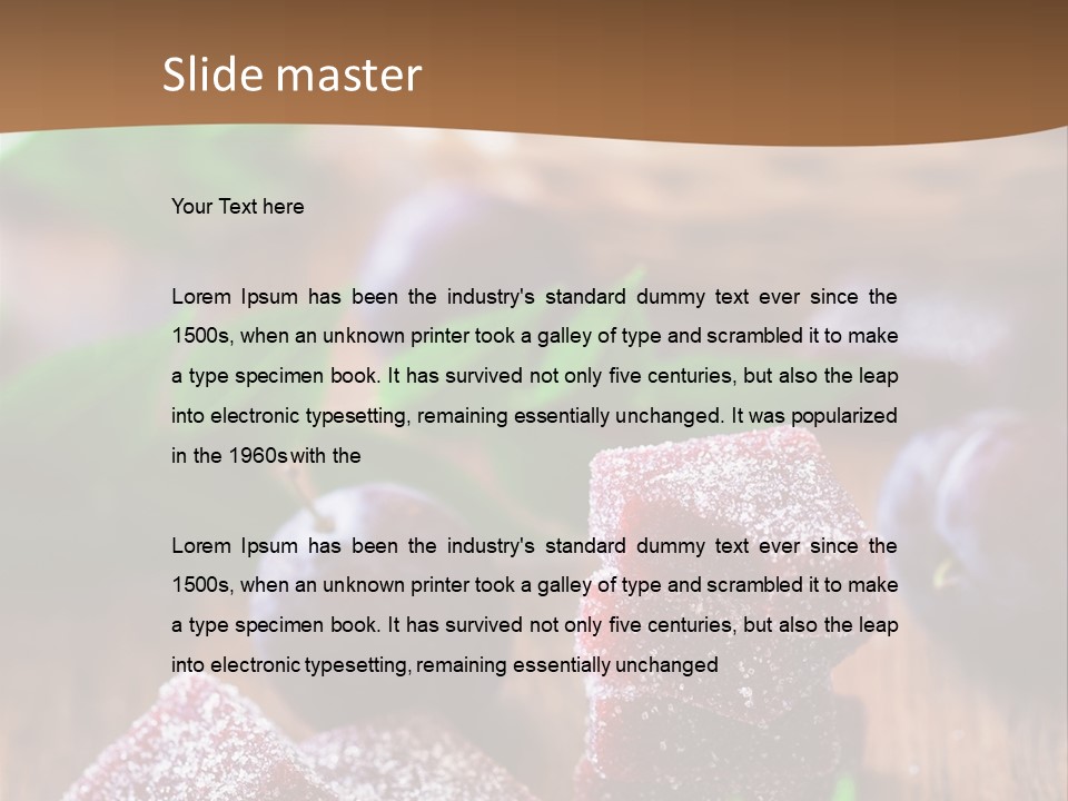 Homemade Gourmet Closeup PowerPoint Template
