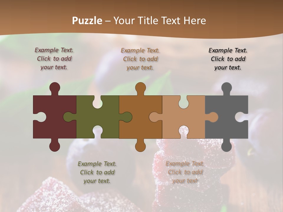 Homemade Gourmet Closeup PowerPoint Template