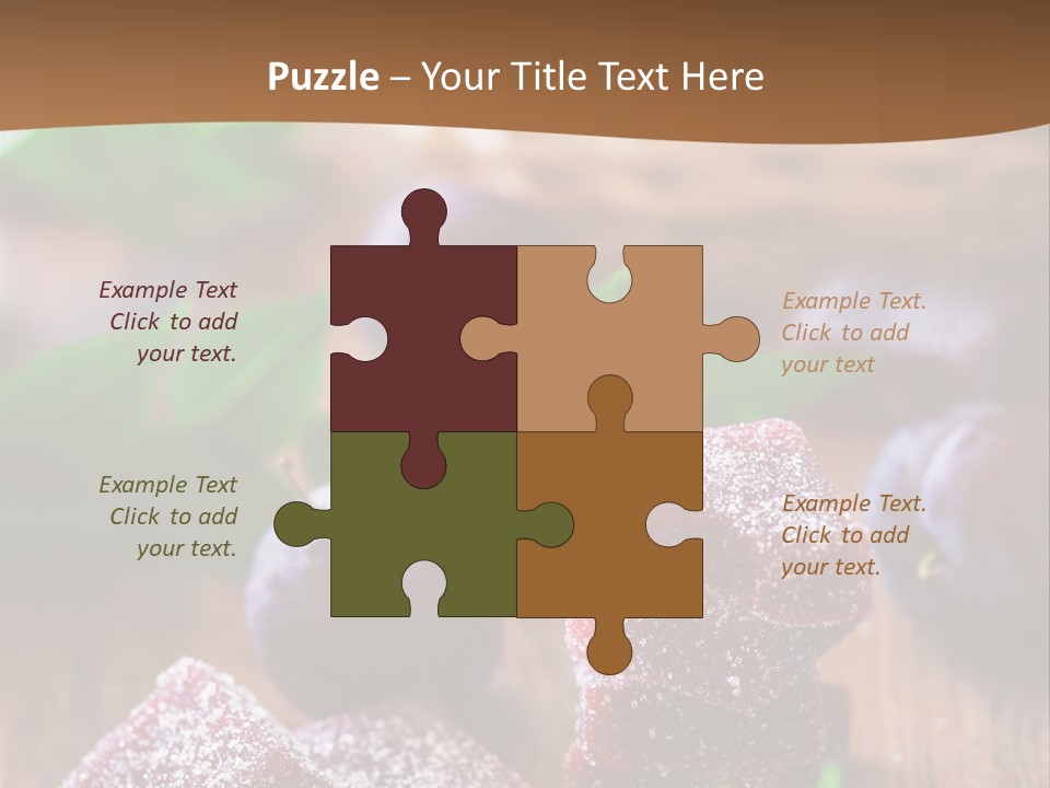 Homemade Gourmet Closeup PowerPoint Template