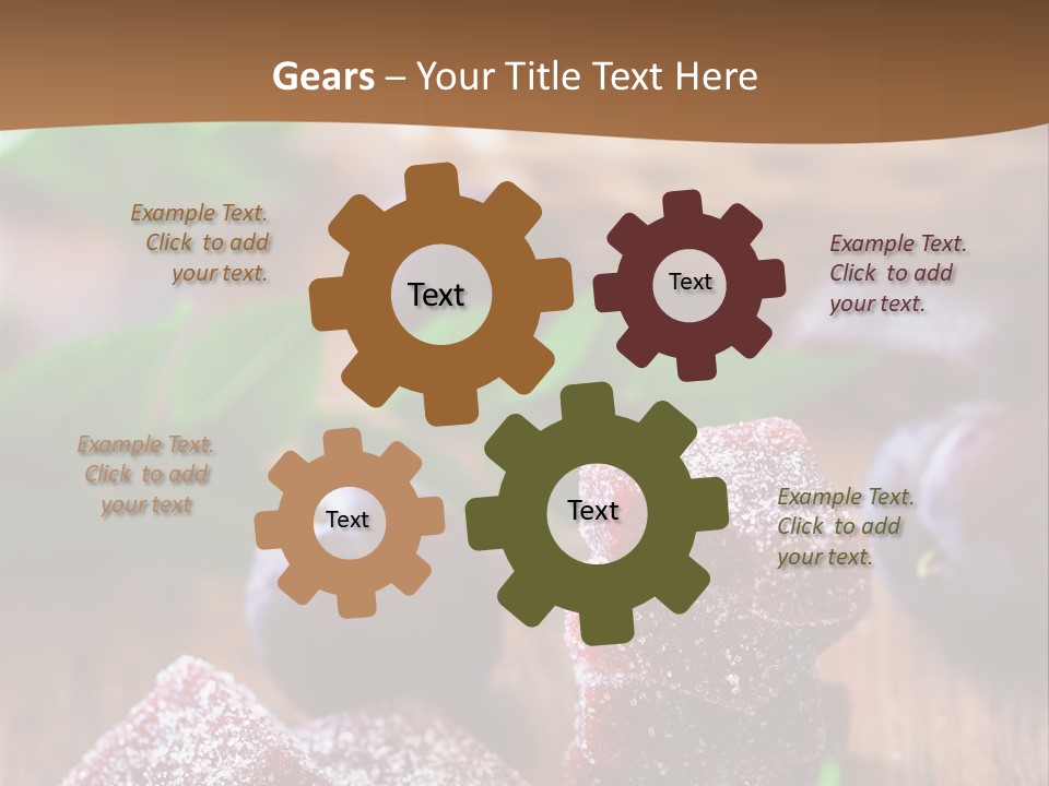 Homemade Gourmet Closeup PowerPoint Template