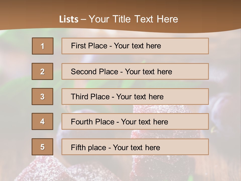 Homemade Gourmet Closeup PowerPoint Template