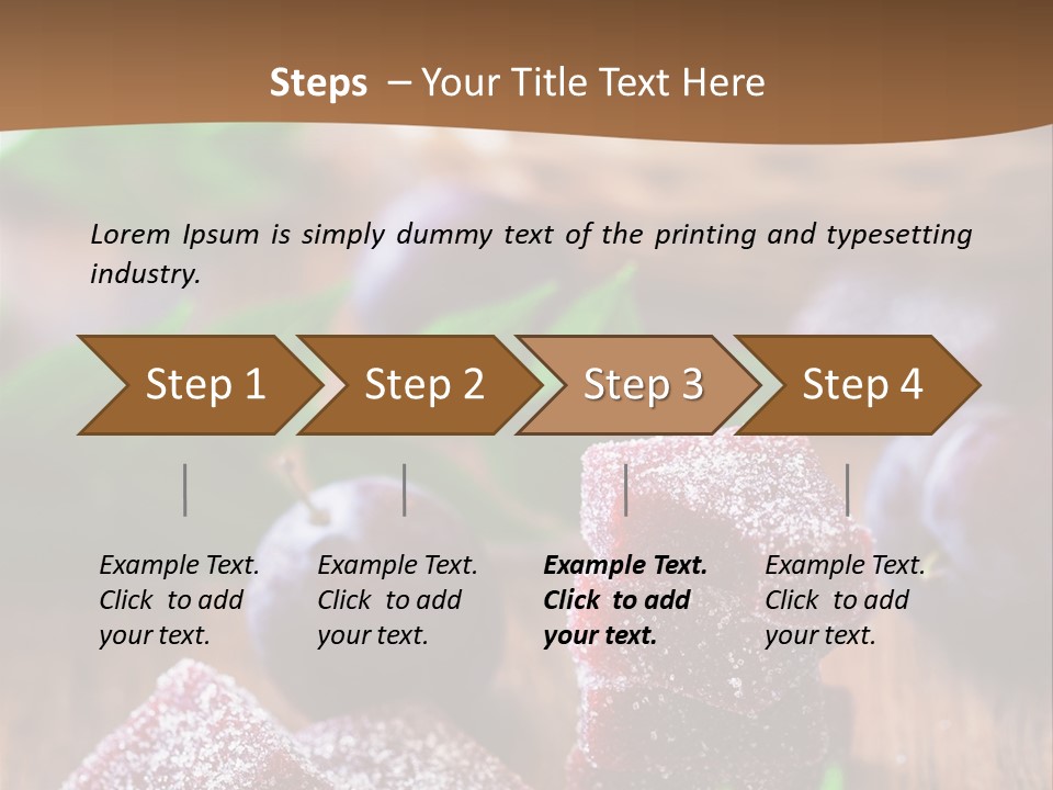 Homemade Gourmet Closeup PowerPoint Template